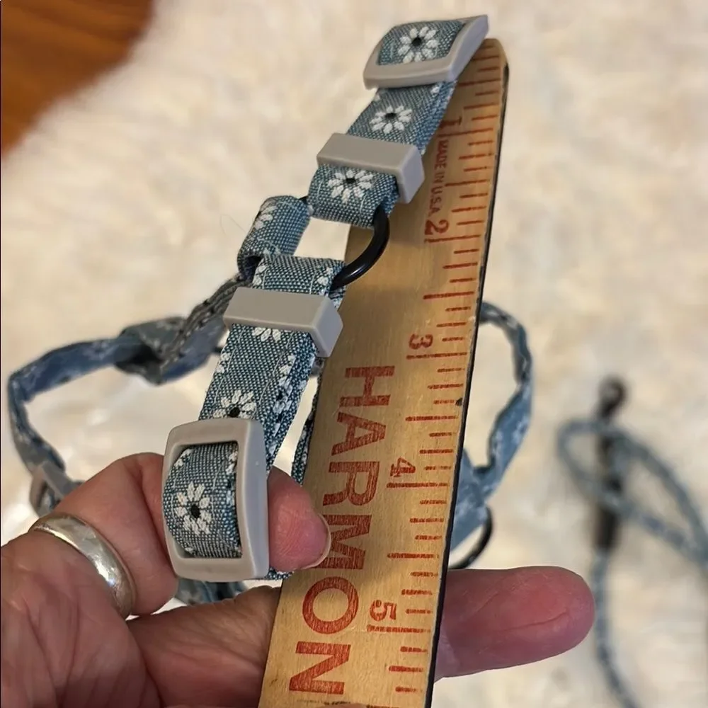TIESOME Light Blue Cat Harness & Leash